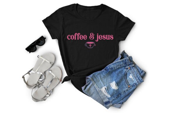 Coffee Jesus SVG PNG: A Unique Graphic for T-Shirt Designs