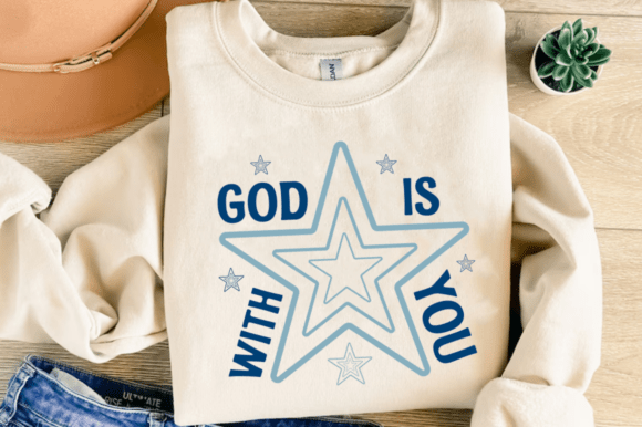 God is with You Svg, God Jesus PNG for T-Shirt Designs