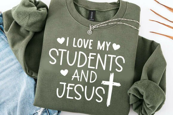 I Love My Students and Jesus Svg: A Versatile T-Shirt Design