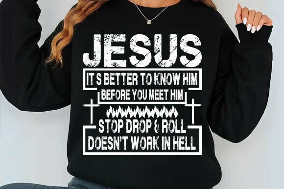 Inspirational Jesus T-Shirt Design for Graphics and Crafting