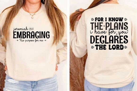 Jeremiah 29:11 SVG for Graphics and T-Shirt Designs