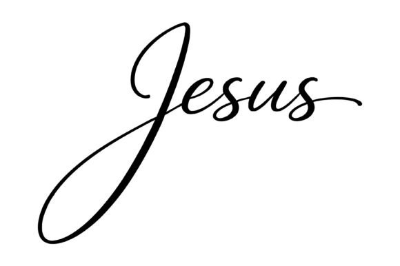 Jesus Handwritten Script Typography for T-Shirt Designs