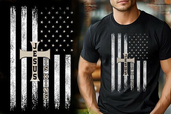 Jesus is King T-Shirt Design: A Versatile Graphics Asset