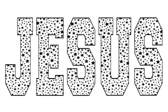 Jesus Star Pattern: A Versatile Graphic for T-Shirt Designs and More