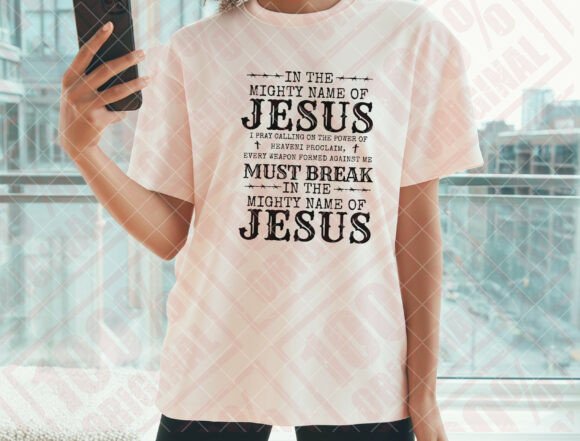 Review: Mighty Name of Jesus Svg for T-Shirt Designs