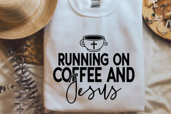 Running on Coffee and Jesus: A Versatile T-Shirt Design