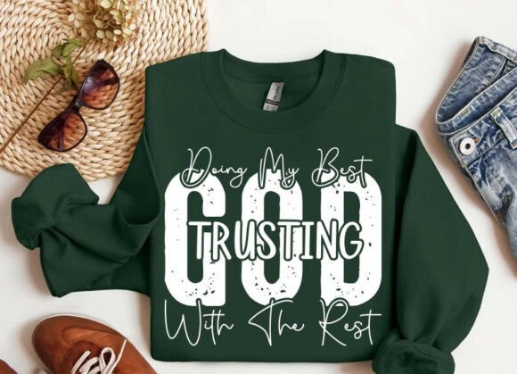 Trusting God SVG: A Faithful Embroidery Design
